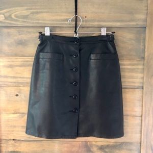 Cache - Vintage Black Leather Mini
